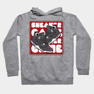 AJ 4 Retro Bred Sneaker Art Hoodie